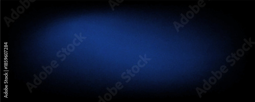 Dark Blue Gradient Abstract Background. Blurred Gradient with grain noise texture effect, elegant and futuristic good for wallpaper, copy space