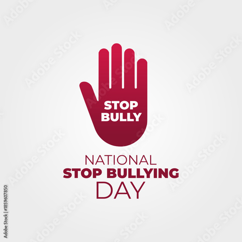 vector graphic of National Stop Bullying Day ideal for National Stop Bullying Day celebration