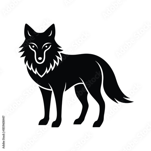 Spirit Animal Wolf Icon Background