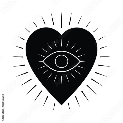 Spiritual Aura Heart Energy Icon