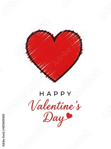 Happy valentine's day card