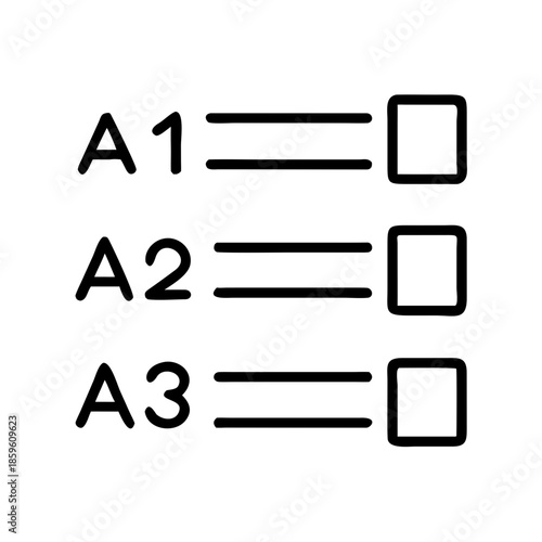 Checklist template with lines and boxes for task management  