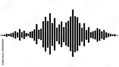 Abstract music equalizer and financial data bar code vector illustration featuring a business growth chart and market success design in a city perspective