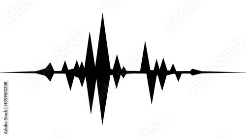 Medical vector illustration of a blue heartbeat line and digital pulse graph featuring a stethoscope and heart symbol for healthcare technology design