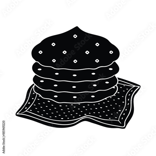 Ghriba Cookie Stack Moroccan Cloth