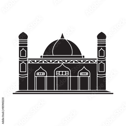 Masjid Art, Masque Art, Free Masjid Victor, Black Masjid Art-1.2