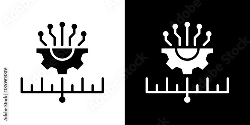 Integration Icon Set Vector Collection Isolated In Black And White