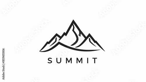 Stylized mountain range logo with the word summit below.