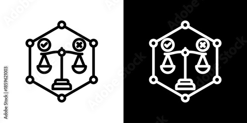 Ethics Icon Set Vector Collection Isolated In Black And White