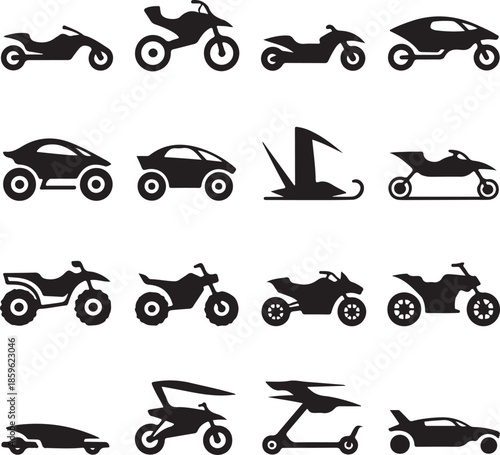 Decorative floral and tree branch silhouettes with swing and bird designs