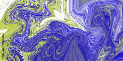 Colorful Liquid Background design, Fluid painting abstract tetrolate technique. can be used for background or wallpaper.  The texture of green and black marble pattern modern style Liquid background. 