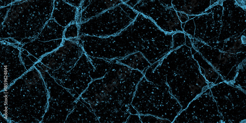 Abstract black background, interesting structure pattern on black, liquid web vector illustration. Old cracked claystone texture, earth tone palette, natural crack network, macro sharp. 
