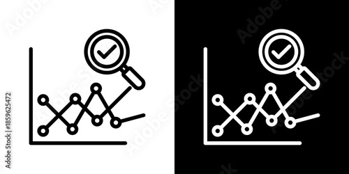 Predictive Icon Set Vector Collection Isolated In Black And White