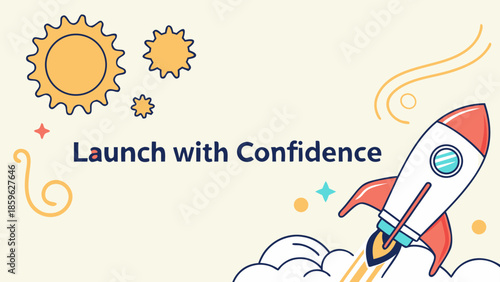 space rocket vector illustration