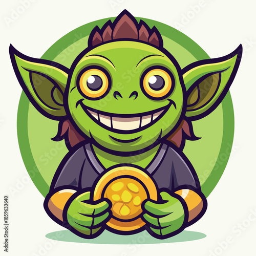 design logo vector cartoon icon mascot illustration funny goblin