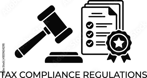 Tax Compliance Regulations Vector Illustration Concept