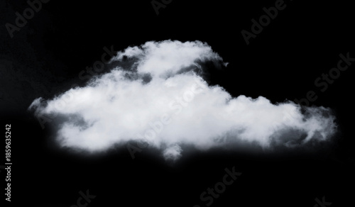 A single cloud floating against a dark sky, symbolizing hope or a change in atmosphere. The cloud has soft, fluffy textures and contrasts beautifully against the backdrop