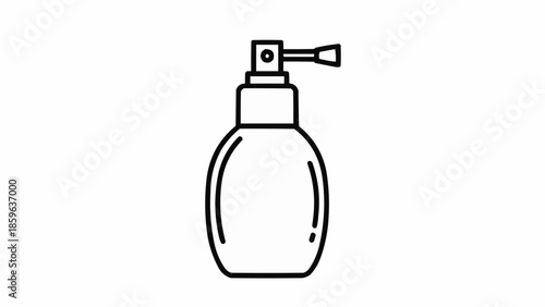 Simple line drawing of a spray bottle dispenser.