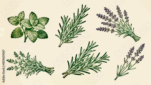Herbs and Spices Illustration