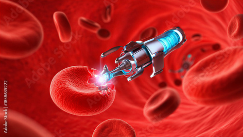 Tiny Doctor: Nanobot Repairing Blood Cells
