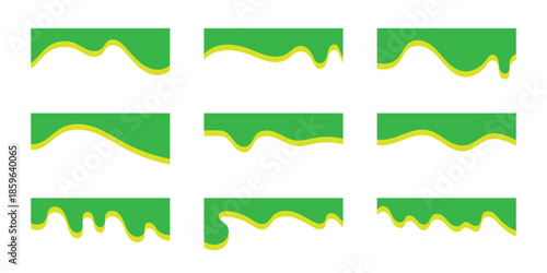 Collection of dividers shape templates. Modern separator header for website and app. Different borders for website, banner, app, poster, background