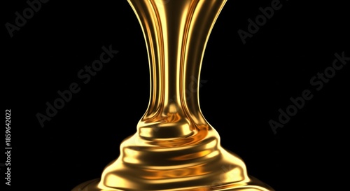 Wallpaper Mural Elegant Golden Trophy on Black Background for Celebration Recognition Achievement Torontodigital.ca