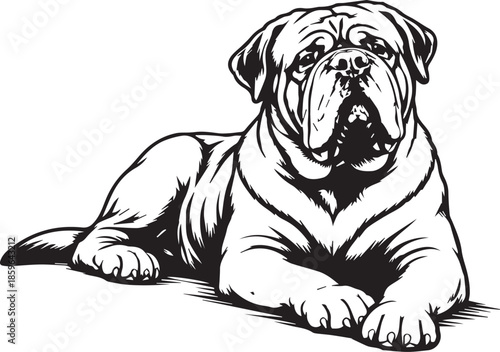 relaxing dogue de bordeaux