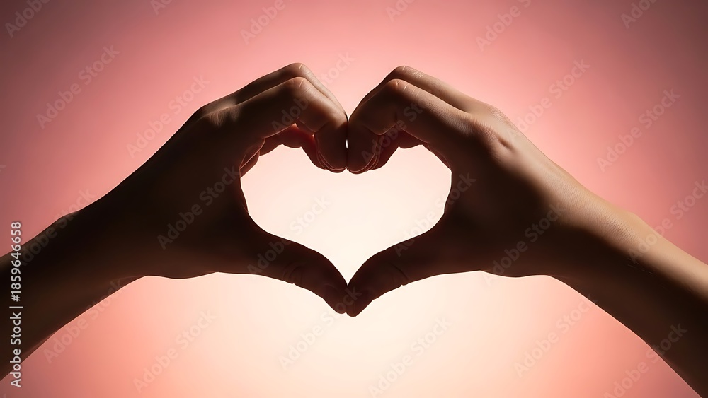 Fototapeta premium Hands Forming Heart Shape