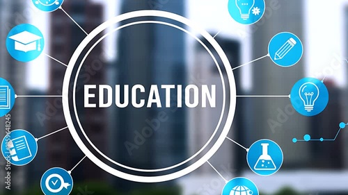 Education Concept with Network Icons