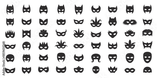 Carnival mask icon illustration in vector style, isolated on white background, suitable for digital design, app interfaces, festive branding, and event promotion.