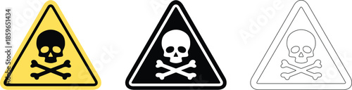 Hazard Warning Sign Icon Vector Illustration