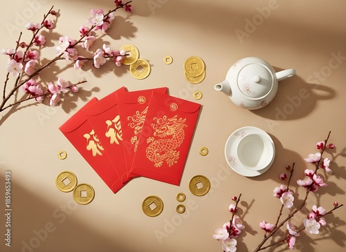Chinese New Year Flat Lay