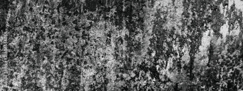 Monochrome Concrete Grunge Background with Heavy Grain and Roughness
