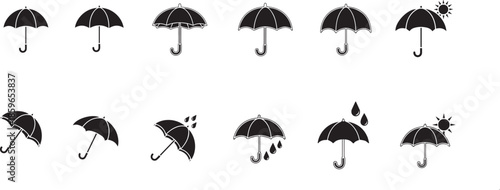 Umbrella vector icon or elements 