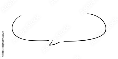 細いペンの手書き吹き出し_黒