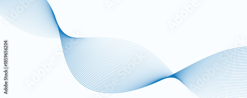 Abstract blue wave background. 