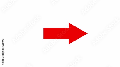 Squirrel arrow red arrow pointing right adobe stock graphic suitable for indicating direction, navigation, and brand identity. 4K video.