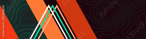 Bright color abstract corporate background with modern. Dynamic triangle and rectangle element shapes topography map lines. Presentation slide, conference, gala, powerpoint, keynote, google slide