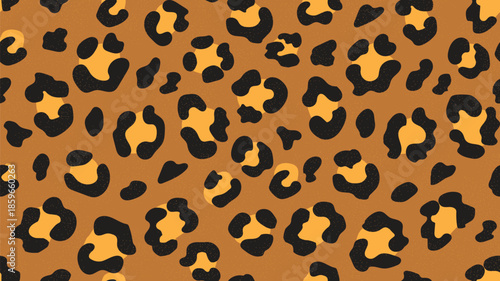 Leopard print Seamless pattern repeat background. Animal print vector illustration background. Wildlife fur skin design illustration for web, home decor, fashion,
