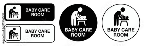 toilet restroom signage icon set