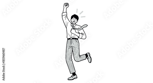 Young man celebrating with baby in joyful family moment with Transparent Background japanese style coming of age day concept