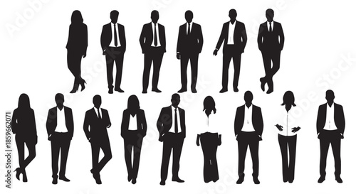 Business people in formal attire in professional setting with neutral background japanese style coming of age day concept