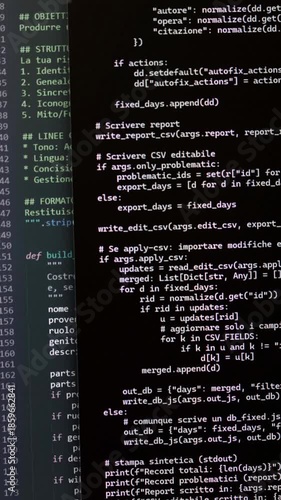 Vibe Coding with AI Chatbot writing python script to parse data and produce CSV files. Artificial intelligence coding script for dataset. Data augmentation with AI models