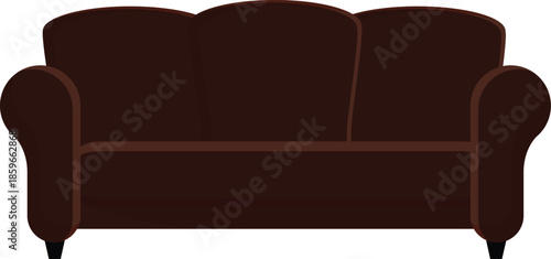 brown leather sofa