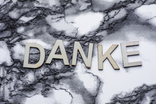 Thank you lettering representing gratitude, appreciation, friendly communication