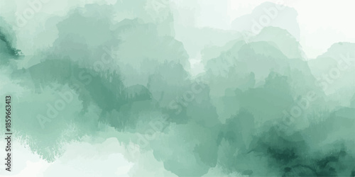 Abstract Painted Illustration. watercolor background concept, Brush stroked painting. Delicate sepia background with paint stains watercolor texture, rose beige fantasy green watercolor background.