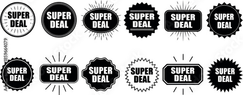 Super deal badge Vector