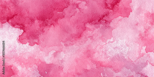 Abstract explosion of pink and coral colored powder or dust particles against a white background
