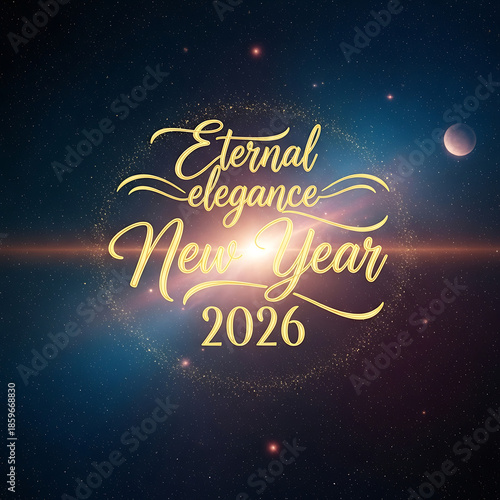Eternal Elegance New Year 2026 Whisk Auto Celebration in Cosmic Space with Whisk Auto Elements