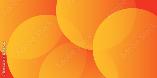 Minimal geometric background. Orange elements with fluid gradient. Dynamic shapes composition. Eps10 vector
